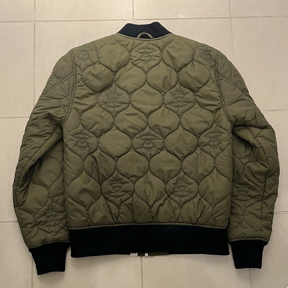 AAPE BY A BATHING APE Green Quilted Bomber Jacket - Picture 4 of 4
